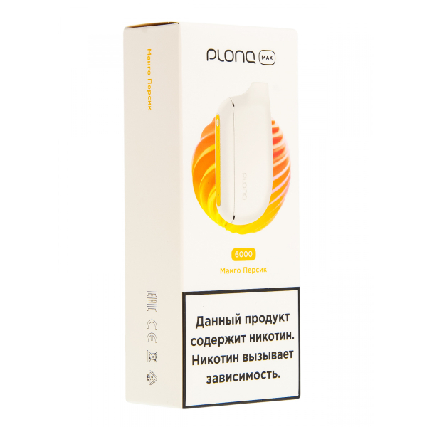 Plonq Max Манго Персик (6000 Затяжек) 20 Мг в Воркуте