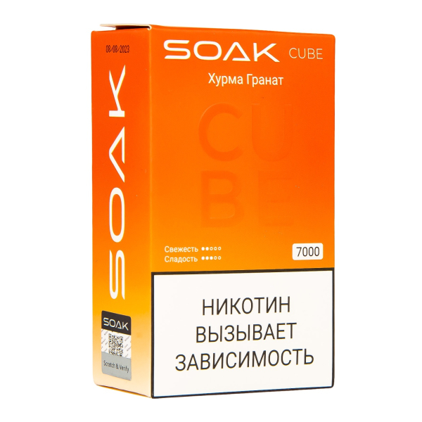 Soak Cube Хурма Гранат 7000 Затяжек в Воркуте