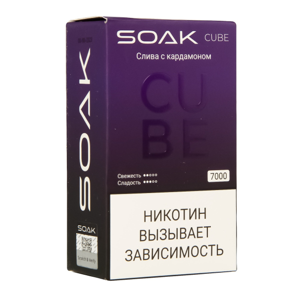 Soak Cube Слива С Кардамоном 7000 Затяжек в Воркуте