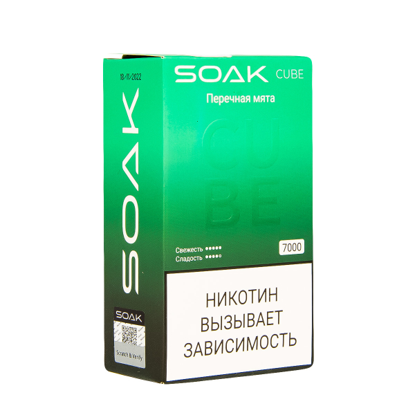 Soak Cube Перечная Мята 7000 Затяжек в Воркуте