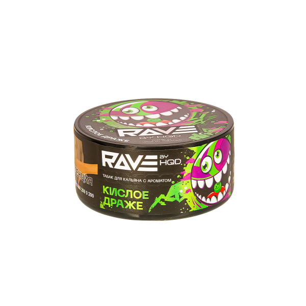 Табак Rave By Hqd Кислое Драже  25 грамм в Воркуте