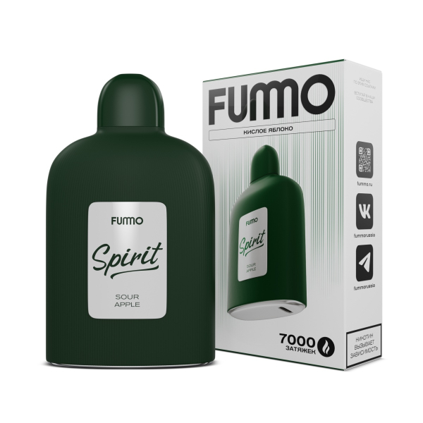 Электронка Fummo Spirit Кислое Яблоко  в Воркуте