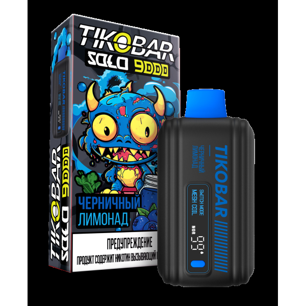 Электронка Tikobar Solo Черничный Лимонад 9000 Затяжек в Воркуте