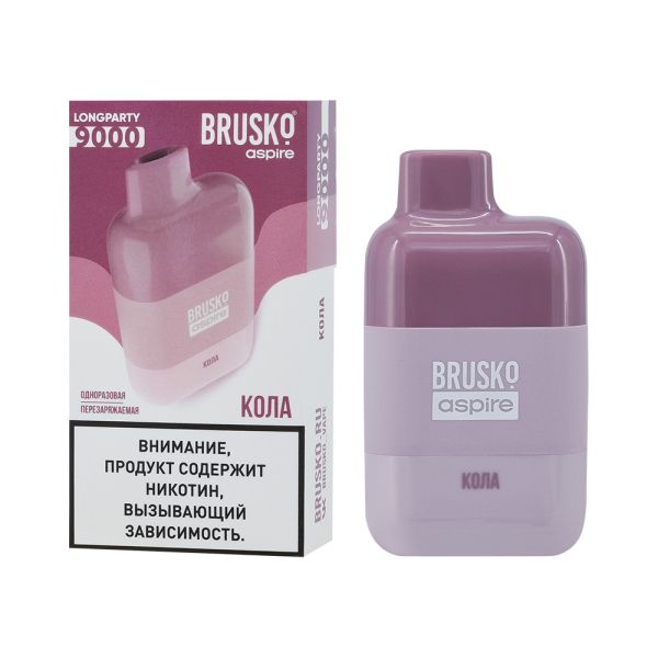 Электронка Brusko Longparty Кола (9000 Затяжек) в Воркуте