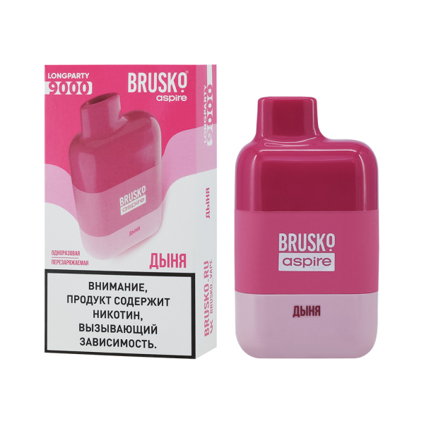 Электронка Brusko Longparty Дыня (9000 Затяжек) в Воркуте
