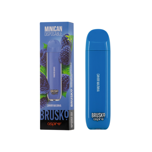 Электронка Brusko Minican Синяя Малина (1500 Затяжек) в Воркуте