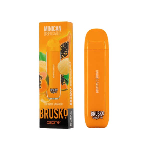 Электронка Brusko Minican Папайя С Бананом(1500 Затяжек) в Воркуте