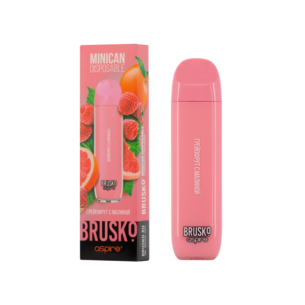 Электронка Brusko Minican Грейпфрут С Малиной (1500 Затяжек) в Воркуте