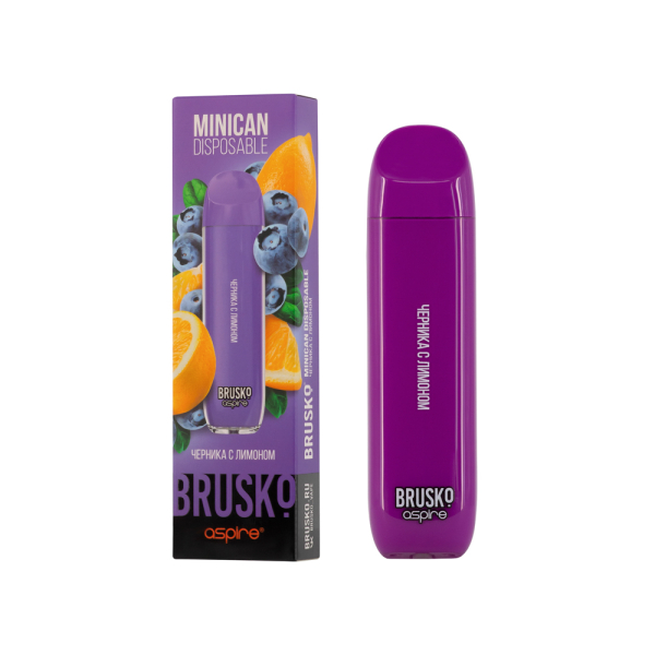 Электронка Brusko Minican Черника С Лимоном (1500 Затяжек) в Воркуте