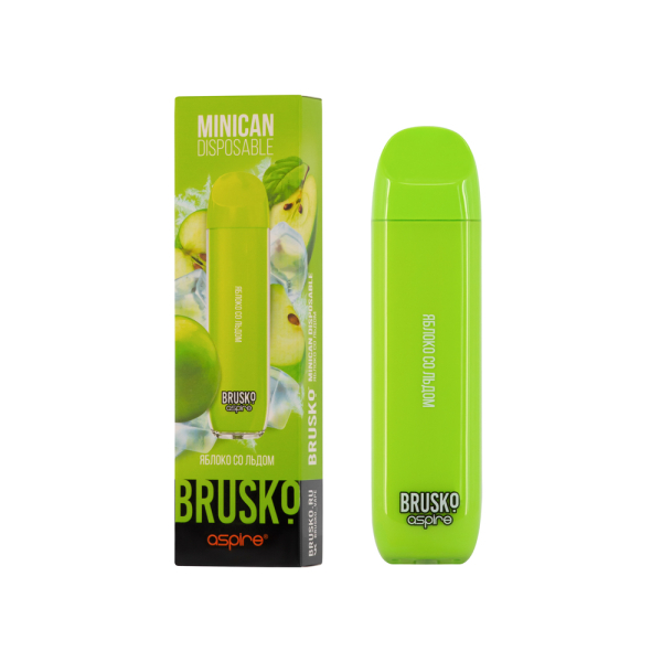 Электронка Brusko Minican Яблоко Со Льдом (1500 Затяжек) в Воркуте