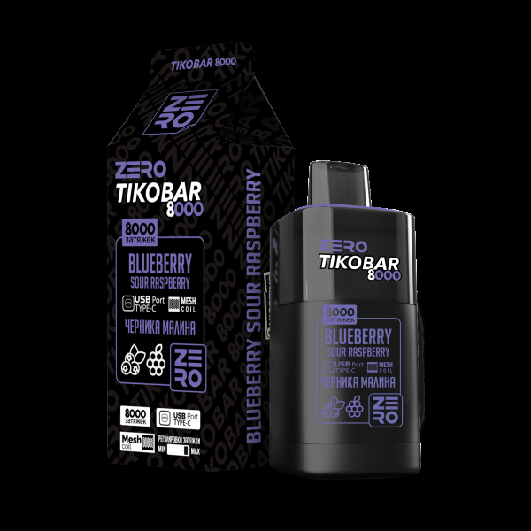 Электронка Tikobar Zero Черника Малина 8000 Затяжек в Воркуте