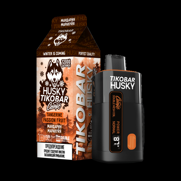 Электронка Tikobar Husky Сибирь Мандарин Маракуйя 12000 Затяжек в Воркуте
