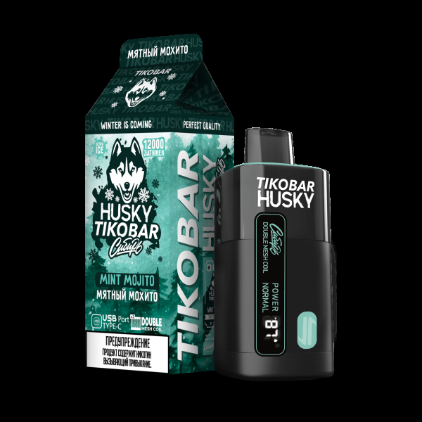 Электронка Tikobar Husky Сибирь Мятный Мохито 12000 Затяжек в Воркуте
