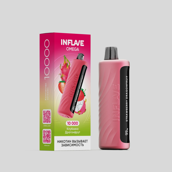 Электронка Inflave Omega Клубника Драгонфрут (10000 Затяжек) в Воркуте