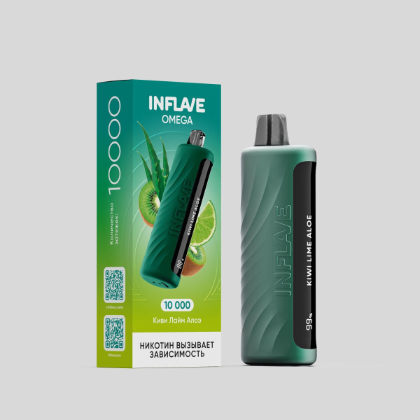 Электронка Inflave Omega Киви Лайм Алоэ (10000 Затяжек) в Воркуте