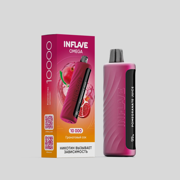 Электронка Inflave Omega Ганатовый Сок (10000 Затяжек) в Воркуте