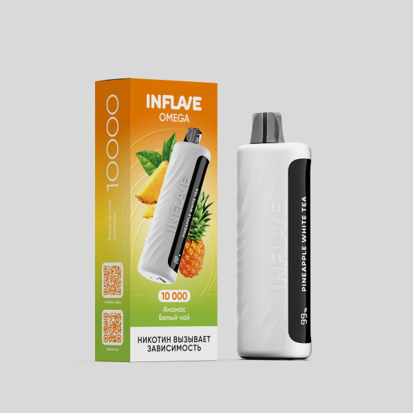 Электронка Inflave Omega Ананас Белый Чай (10000 Затяжек) в Воркуте