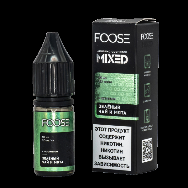 Жидкость Foose Mixed Зеленый Чай И Мята 10 Мл в Воркуте