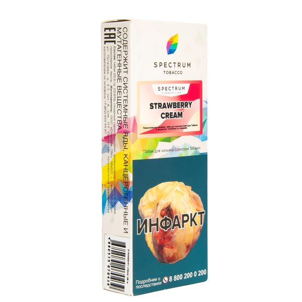 Табак Spectrum Strawberry Cream  100 гр в Воркуте