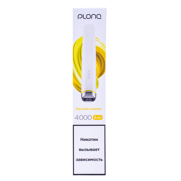 Электронка Plonq Plus Pro Кислый Ананас (4000 Затяжек) 20 Мг в Воркуте