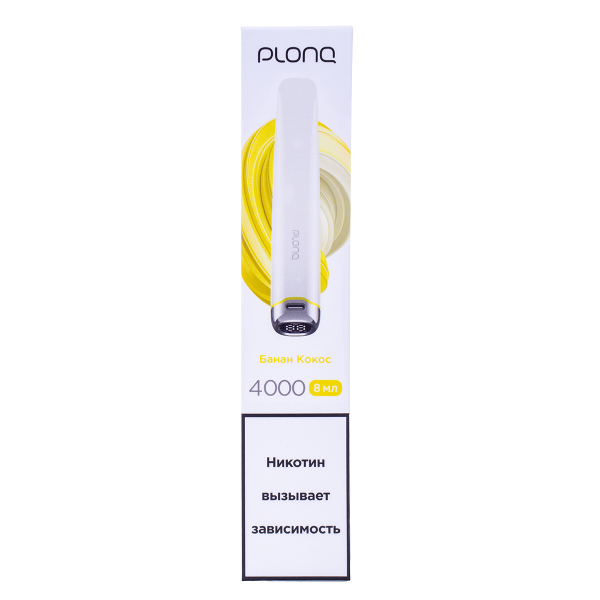 Электронка Plonq Plus Pro Банан Кокос (4000 Затяжек) 20 Мг в Воркуте