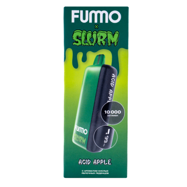 Электронка Fummo Indic Slurm Кислые Яблочные Леденцы (10 000 Затяжек) в Воркуте