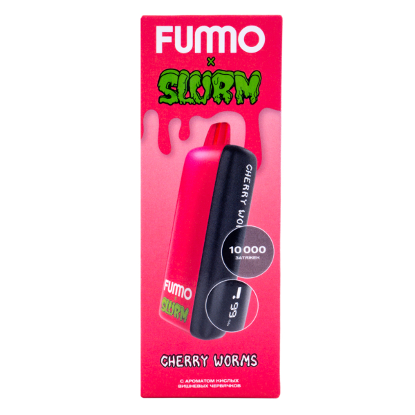 Электронка Fummo Indic Slurm Кислые Вишневые Червячки (10 000 Затяжек) в Воркуте