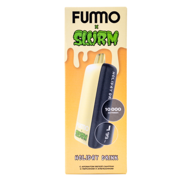 Электронка Fummo Indic Slurm Белая Сангрия С Персиком И Апельсином (10 000 Затяжек) в Воркуте