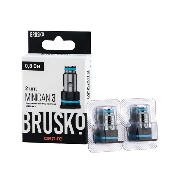 Испаритель Brusko Minican, 3, Af Mesh Coil, 0.8 Ом, Упак. 2 Шт в Воркуте