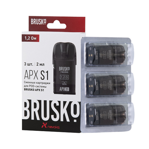 Сменный Картридж Brusko Apx S1 1.2Ом   в Воркуте