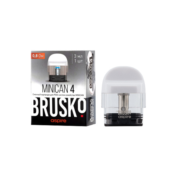Сменный Картридж Brusko Minican 4 (3Мл) 0,8 Ом, Упак. 1 Шт белый в Воркуте