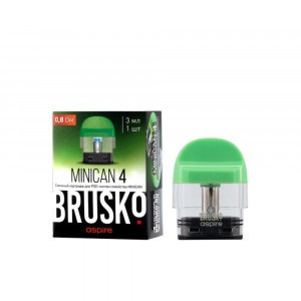 Сменный Картридж Brusko Minican 4 (3Мл) 0,8 Ом, Упак. 1 Шт зеленый в Воркуте