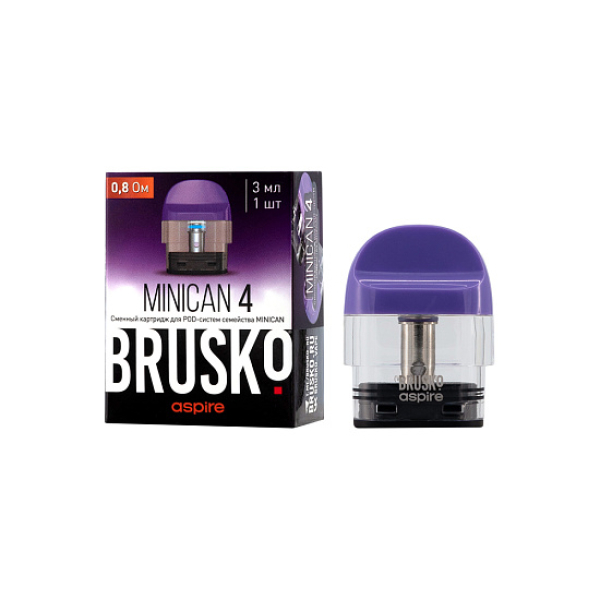 Сменный Картридж Brusko Minican 4 (3Мл) 0,8 Ом, Упак. 1 Шт синий в Воркуте