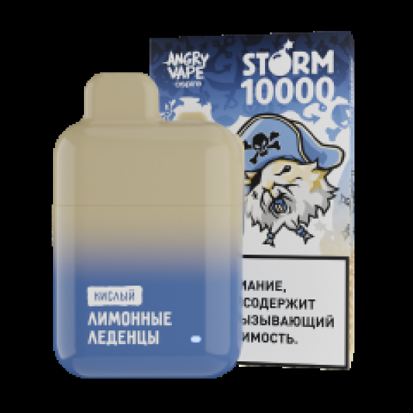 Электронка Angry Vape  Storm Лимонные Леденцы 10000 затяжек в Воркуте