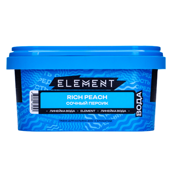Табак Element Вода Rich Peach 200 грамм в Воркуте