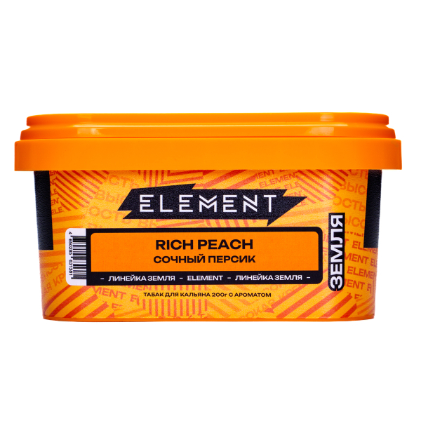 Табак Element Земля Rich Peach 200 грамм в Воркуте