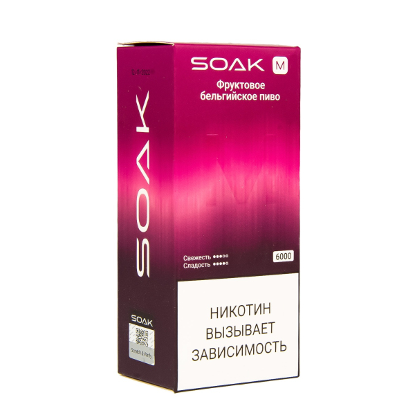ЭСДН SOAK M Fruit Belgian Beer 6000 тяг в Воркуте