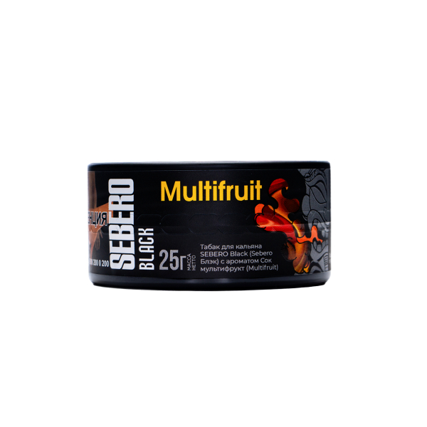 Табак Sebero Black Multifruit 25 грамм в Воркуте