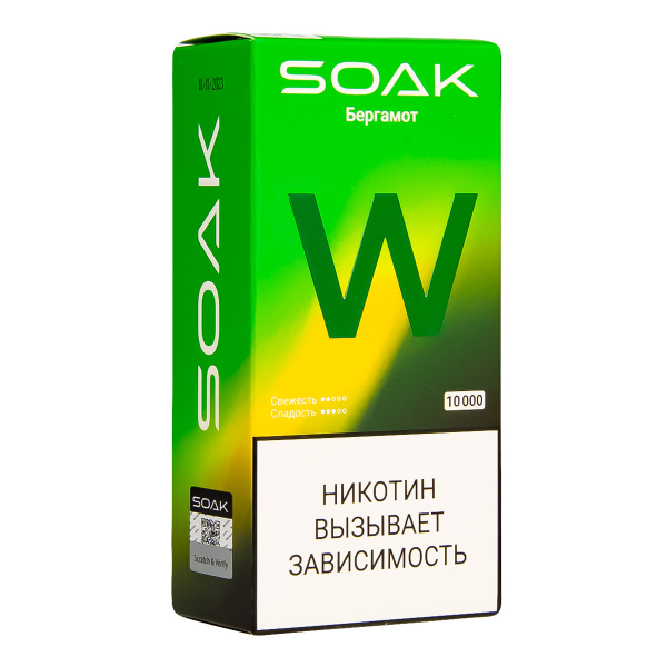 Электронная сигарета Soak W Бергамот 10000 в Воркуте
