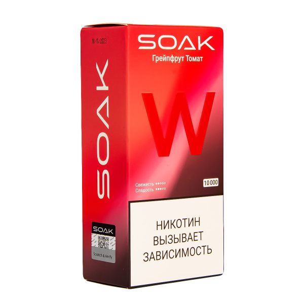 Электронная сигарета Soak W Грейпфрут Томат 10000 в Воркуте