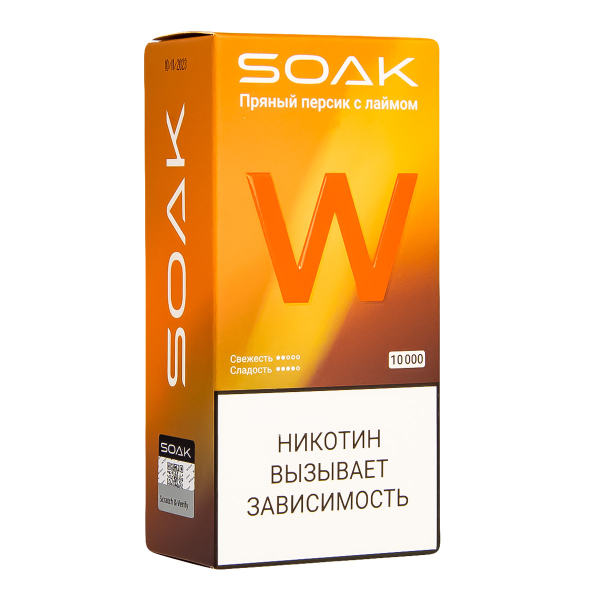 Электронная сигарета Soak W Пряный Персик С Лаймом 10000 в Воркуте