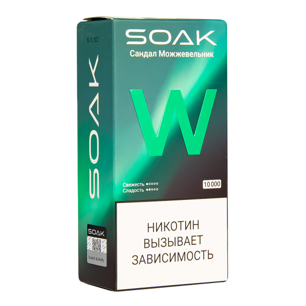 Электронная сигарета Soak W Сандал Можжевельник 10000 в Воркуте