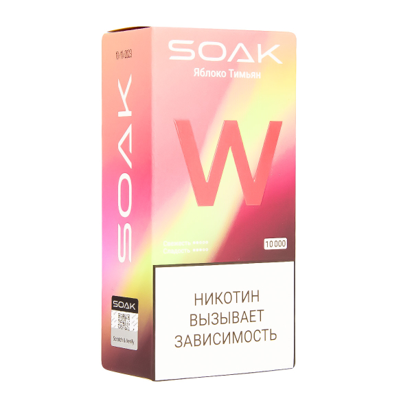 Электронная сигарета Soak W Яблоко Тимьян 10000 в Воркуте