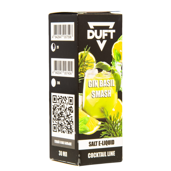 Жидкость Duft Cocktails Line Salt Gin Basil Smash 30 Мл в Воркуте