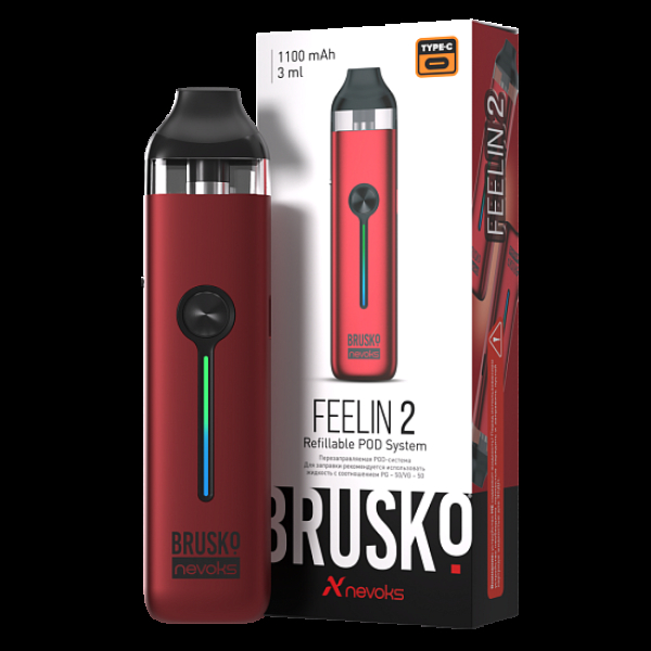 POD-система Brusko Feelin 2 Малиновый в Воркуте