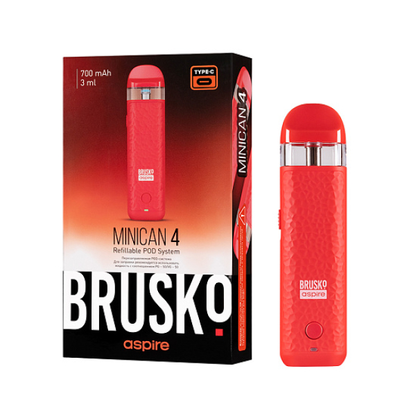 POD-система Brusko Minican 4 Красный в Воркуте