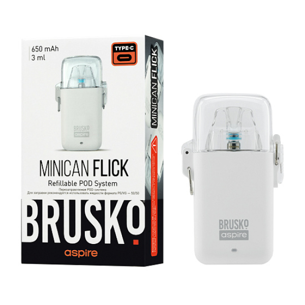 POD-система Brusko Minican Flick Белый в Воркуте