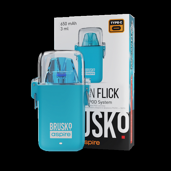 POD-система Brusko Minican Flick Голубой в Воркуте