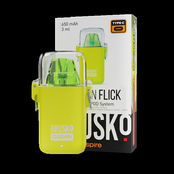 POD-система Brusko Minican Flick Жёлтый в Воркуте