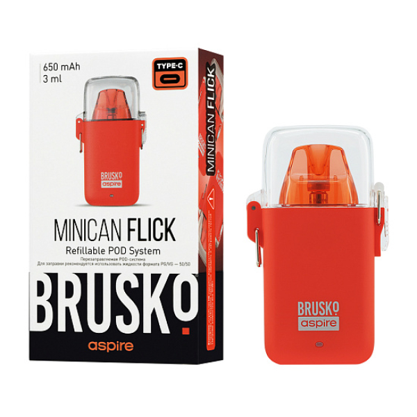 POD-система Brusko Minican Flick Красный в Воркуте